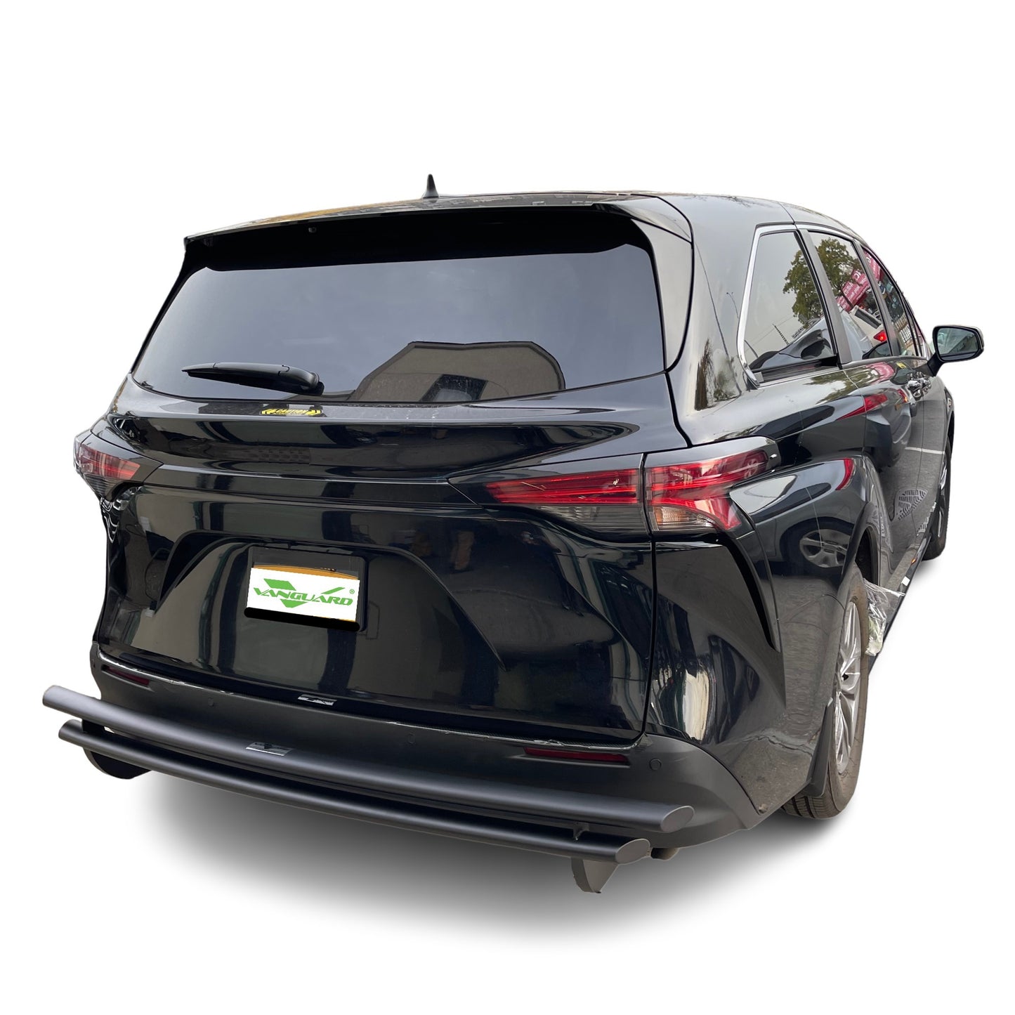Vanguard Black Powdercoat Rear Guards Rear Bumper Guards Bumper Guard for 2021-2025 toyota sienna