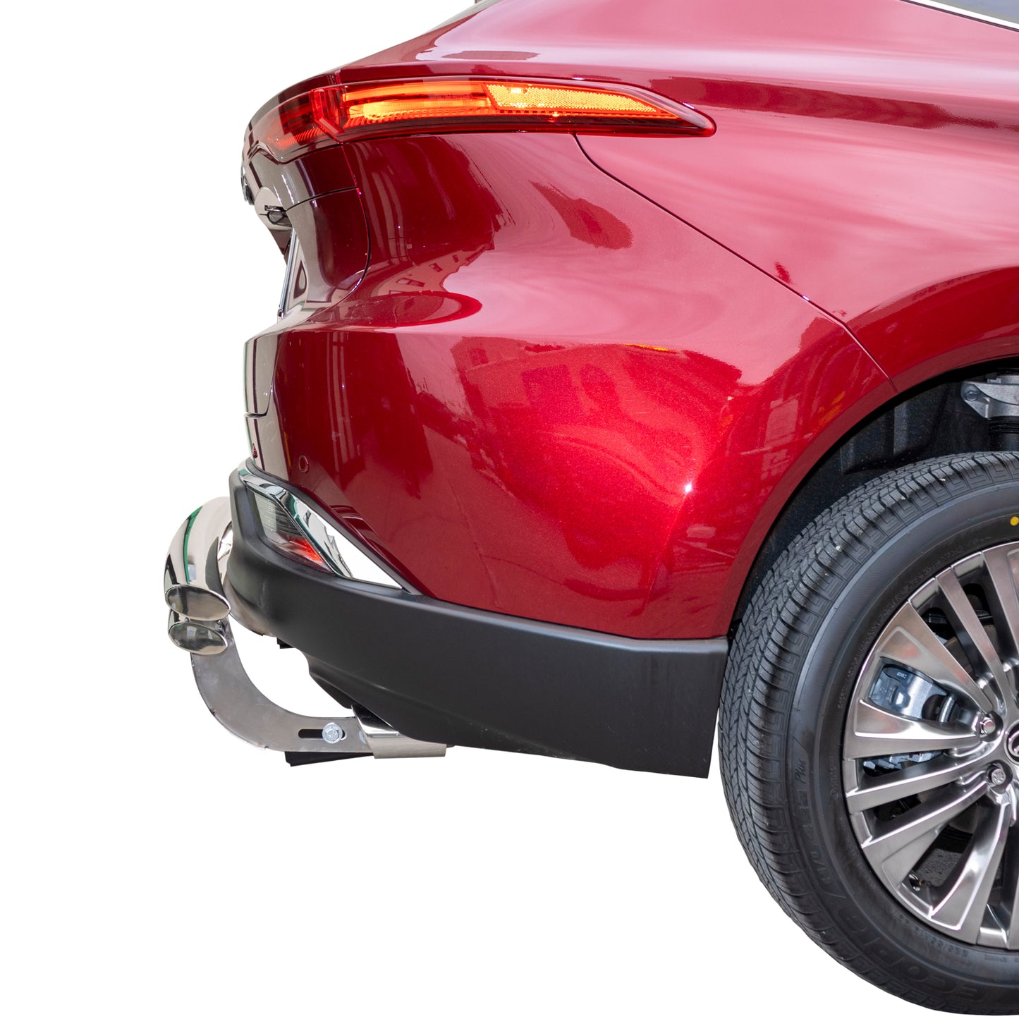 Vanguard Stainless Steel Rear Guards Rear Bumper Guards Bumper Guard for 2021-2024 toyota venza