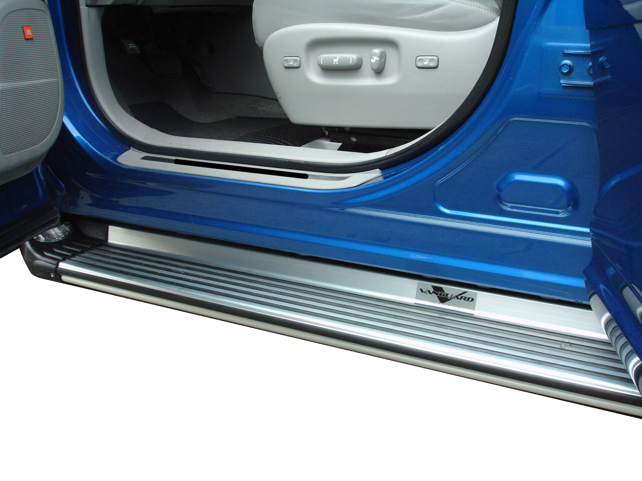 Vanguard Brushed Aluminum Side Steps & Running Boards Running Boards Running Board for 2008-2013 toyota highlander nan