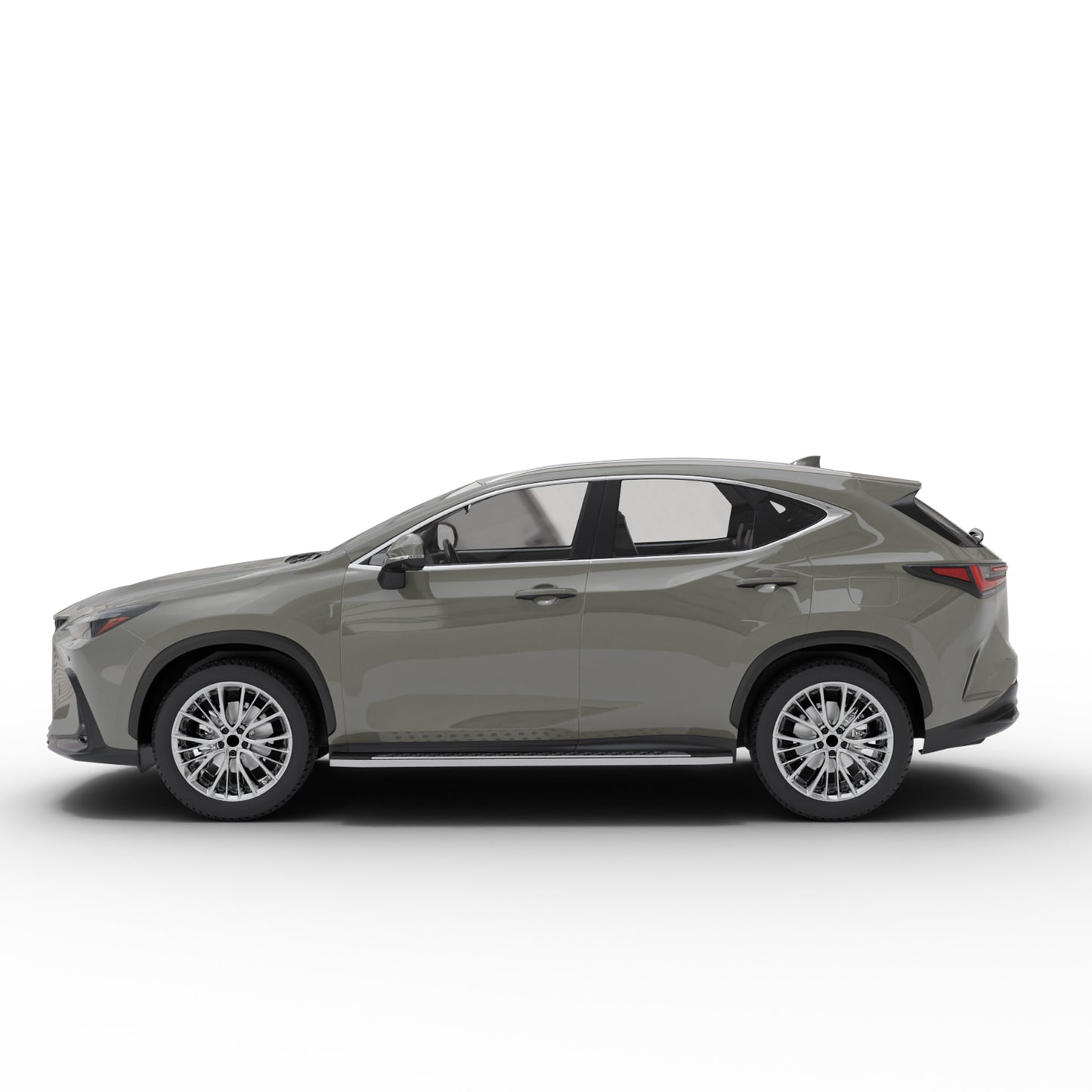Vanguard Polished Chrome Side Steps & Running Boards Running Boards Step Nerf Bar for 2022-2024 lexus nx350