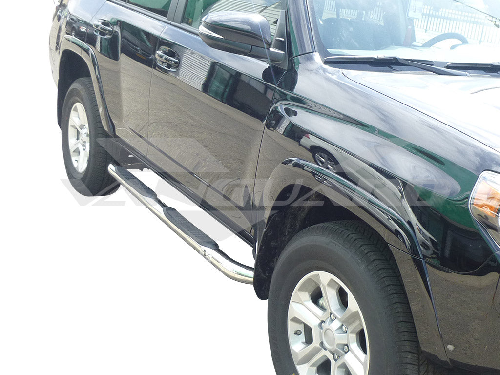 Vanguard Stainless Steel Side Steps & Running Boards Side Steps Running Board for 2017-2024 toyota 4runner trd off-road