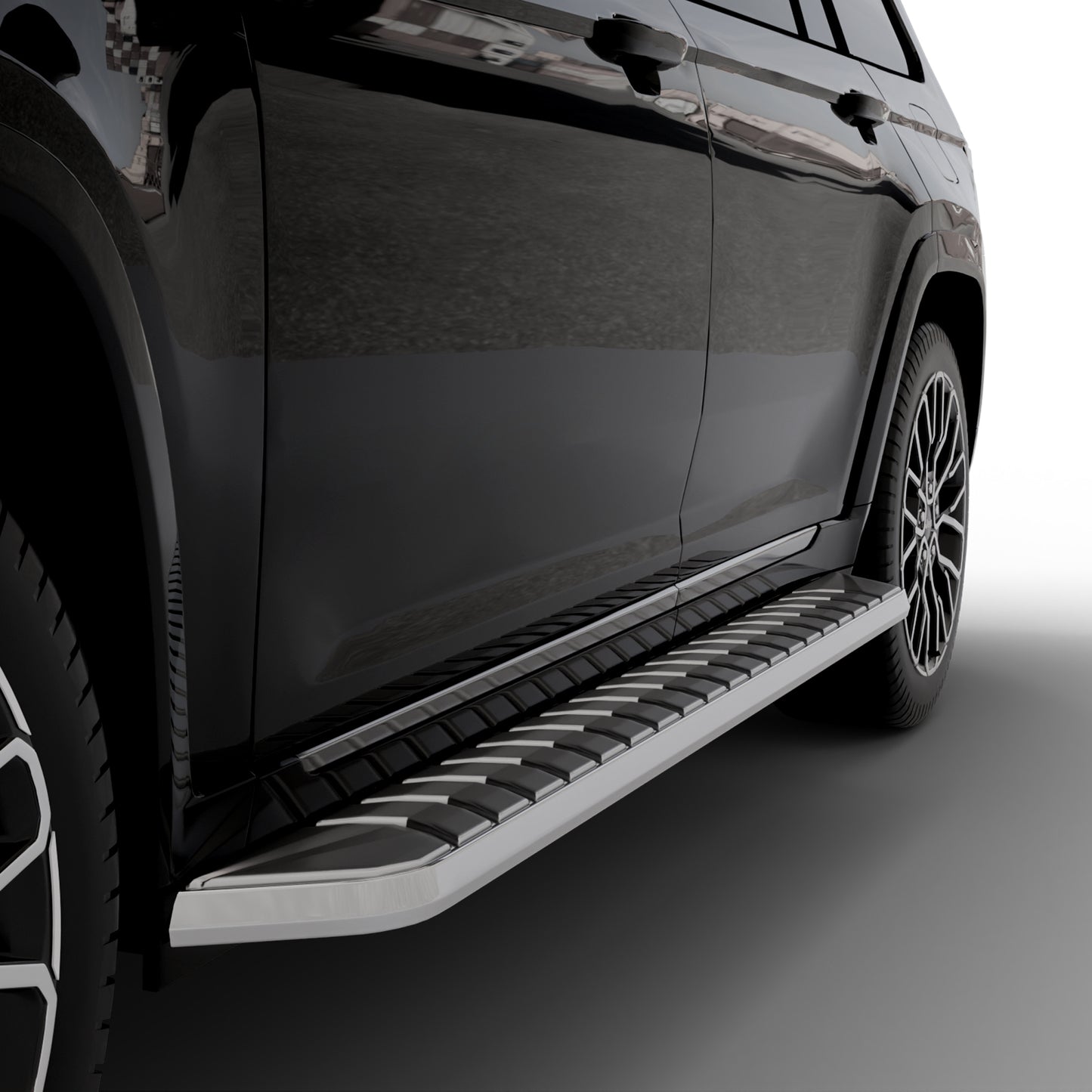 Vanguard Black Side Steps & Running Boards Running Boards Step Nerf Bar for 2022-2024 jeep grand cherokee