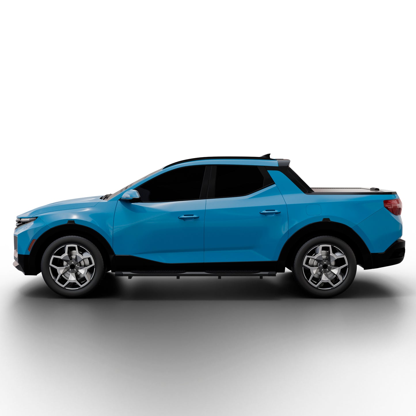 Vanguard Black Powdercoat Side Steps & Running Boards Running Boards Running Board for 2022-2024 hyundai santa cruz