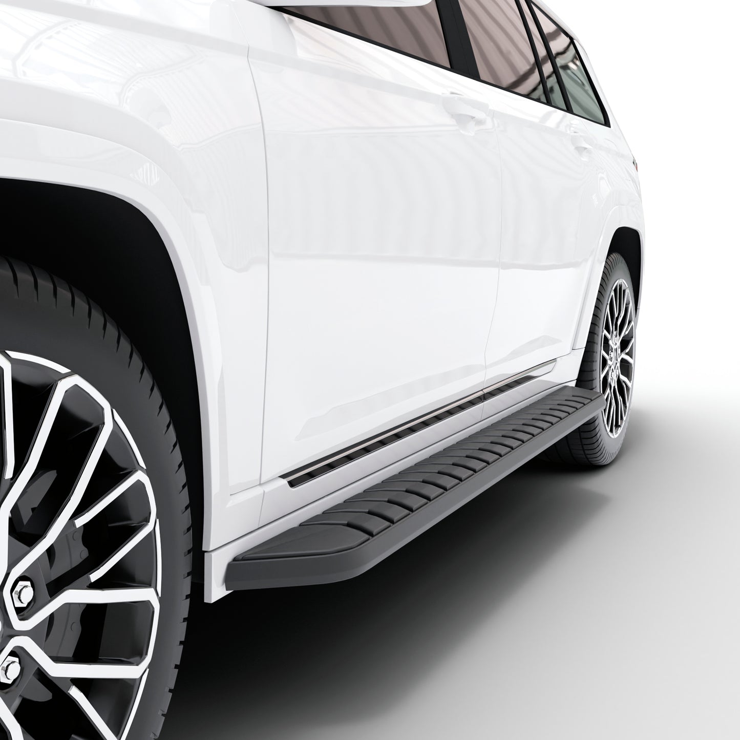 Vanguard Black Side Steps & Running Boards Running Boards Running Board for 2021-2024 jeep grand cherokee l