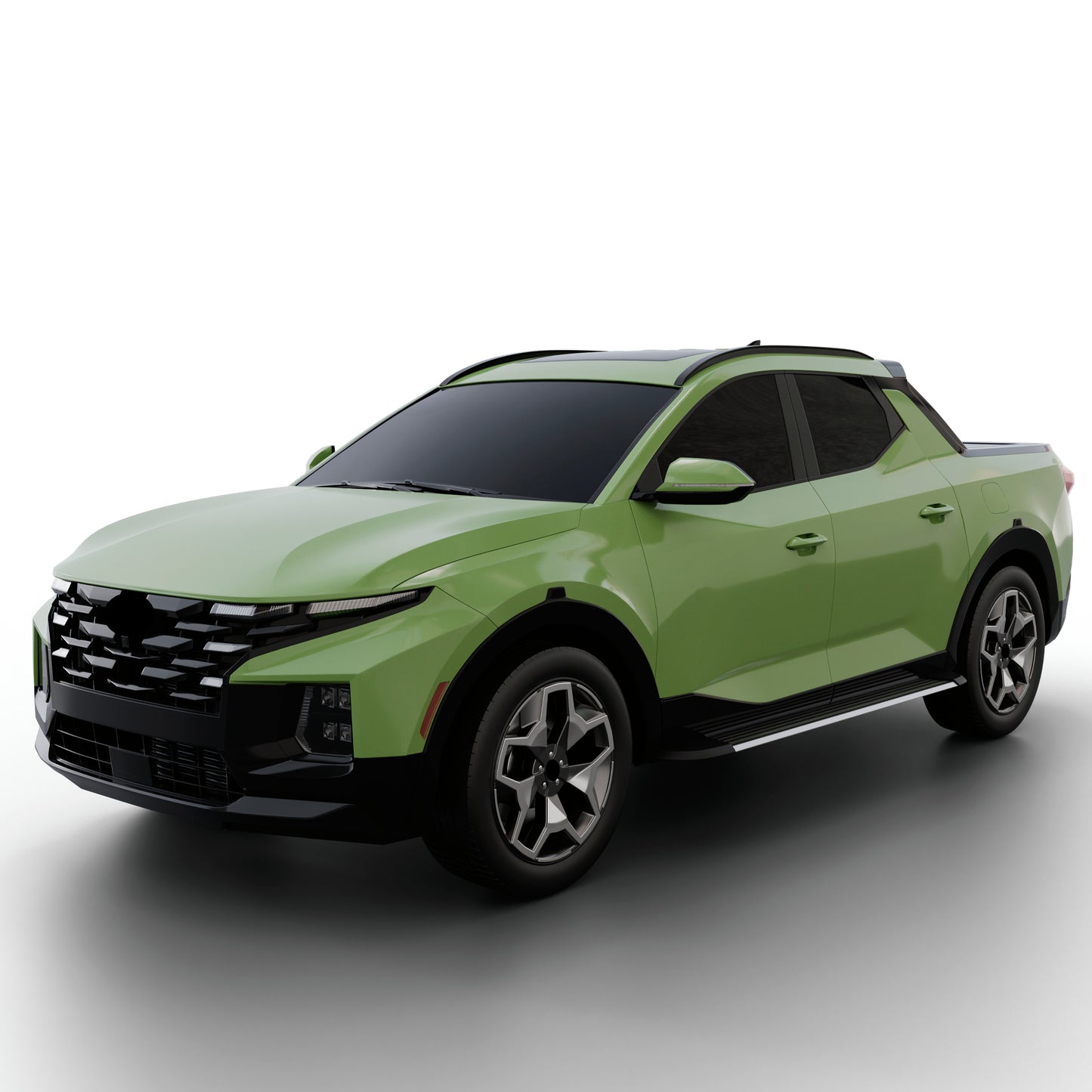 Vanguard Brushed Aluminum Side Steps & Running Boards Running Boards Running Board for 2022-2024 hyundai santa cruz