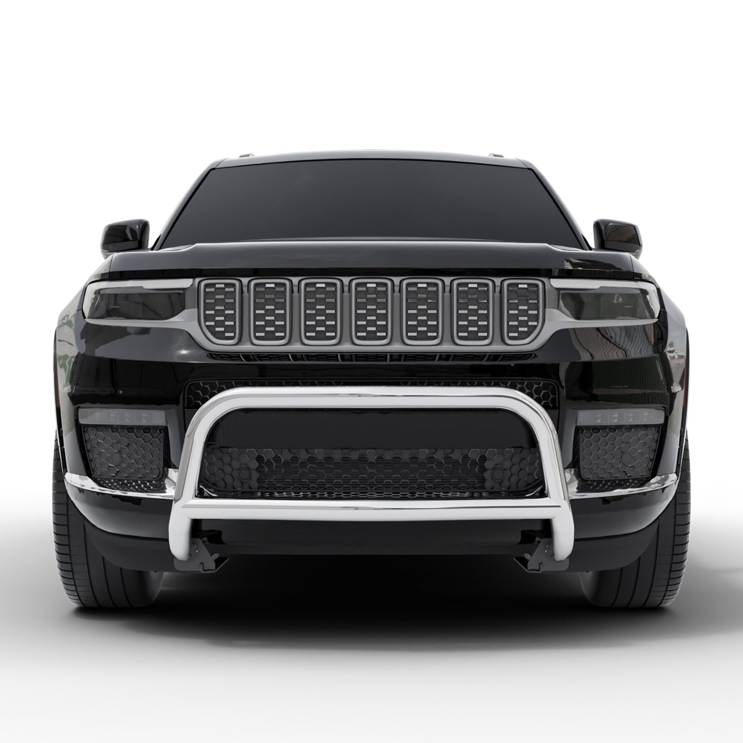 Vanguard Stainless Steel Front Guards Bull Bars Bumper Guard for 2021-2024 jeep grand cherokee l