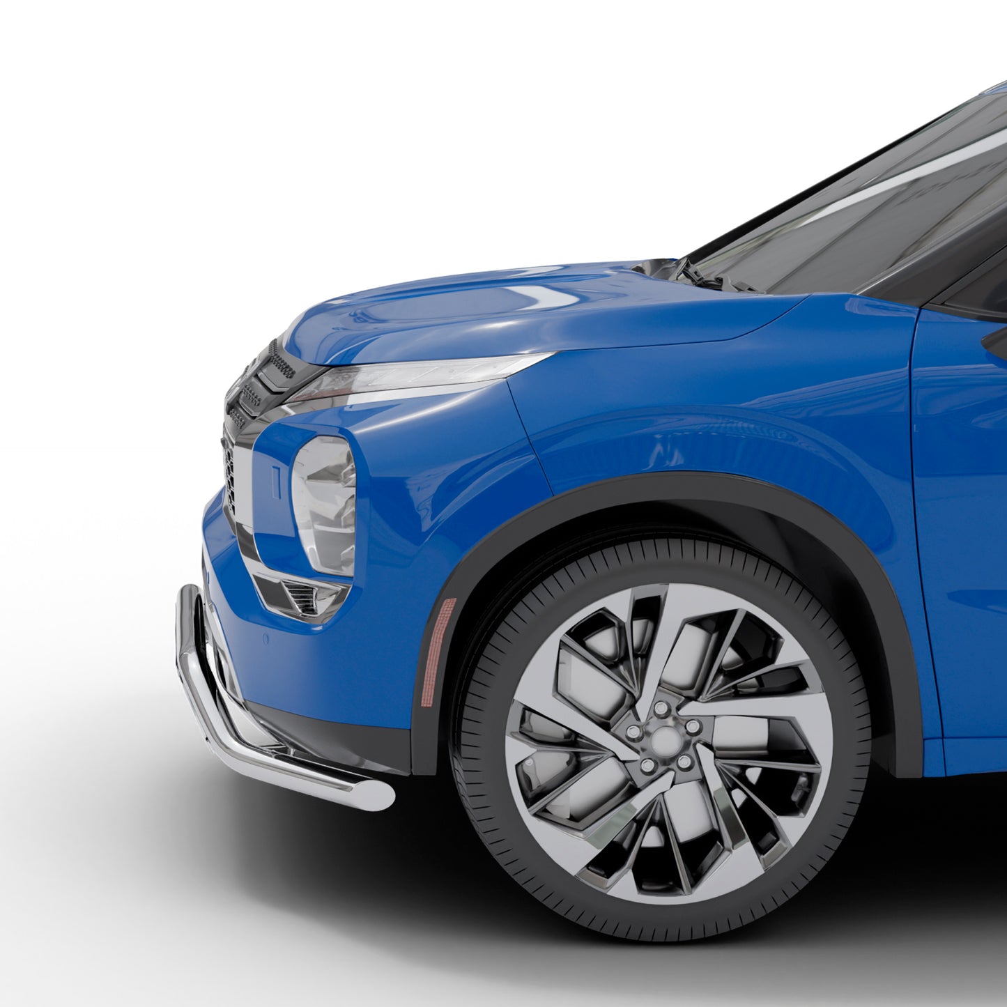 Vanguard Stainless Steel Front Guards Front Runners Bumper Guard for 2022-2024 mitsubishi outlander