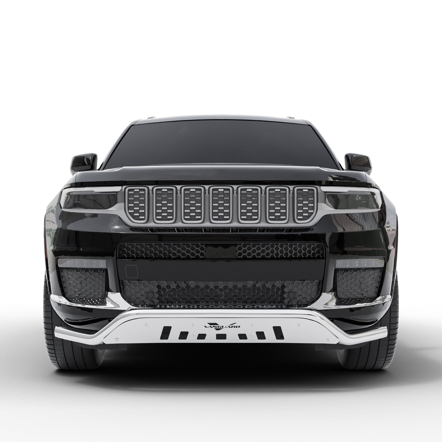 Vanguard Stainless Steel Front Guards Front Runners Bumper Guard for 2022-2024 jeep grand cherokee