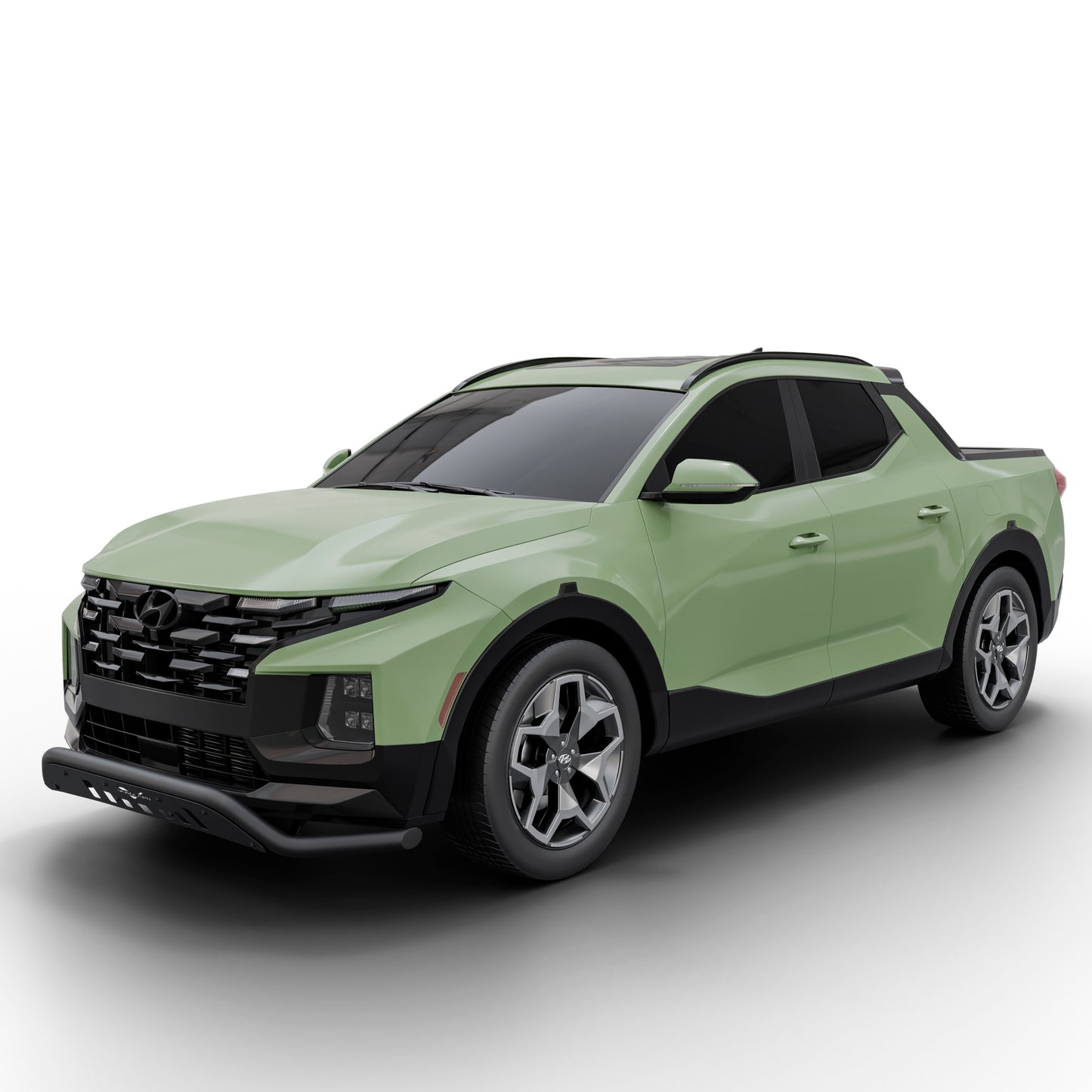 Vanguard Black Powdercoat Front Guards Front Runners Bumper Guard for 2022-2024 hyundai santa cruz
