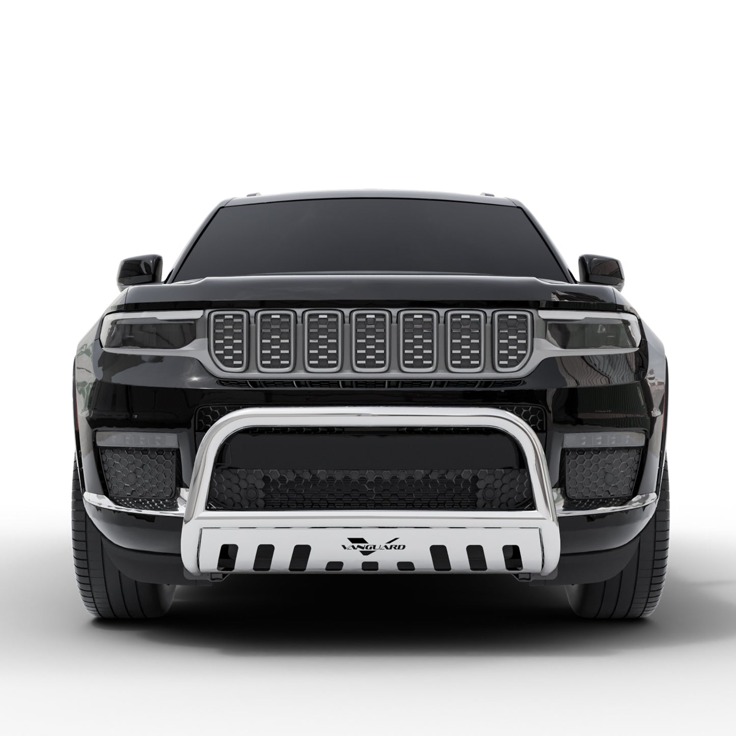 Vanguard Stainless Steel Front Guards Bull Bars Bumper Guard for 2021-2024 jeep grand cherokee l