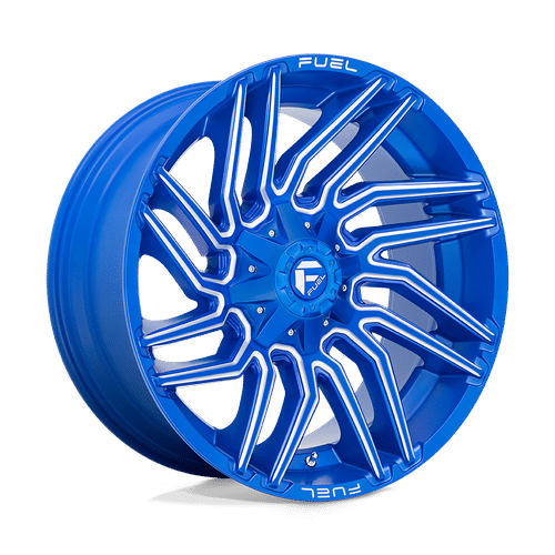 Fuel D774 ANODIZED BLUE MILLED 22x10 8x180 Wheels | Offset: -18 | Backspace: 4.79 | Bore: 124.2