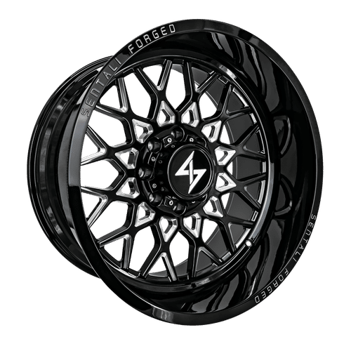 Sentali Forged SF-5 Gloss Black Milled 26x12 5x139.7 Wheels | Offset: -44 | Backspace: 4.75 | Bore: 77.8