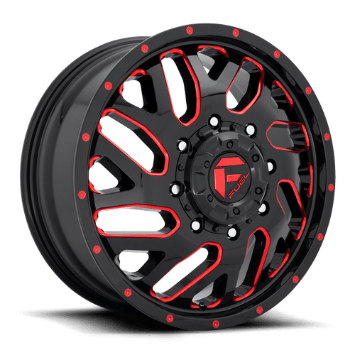 Fuel D656 GLOSS BLACK RED TINTED CLEAR 20x8.25 8x165.1 Wheels | Offset: 105 | Backspace: 8.76 | Bore: 121.5