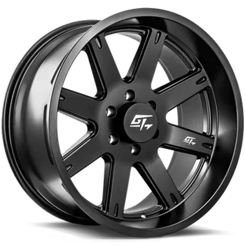 GT OFFROAD Invasion Satin Black Satin Black 22x10 8x165.1 Wheels | Offset: -18 | Backspace: 4.75 | Bore: 125.2