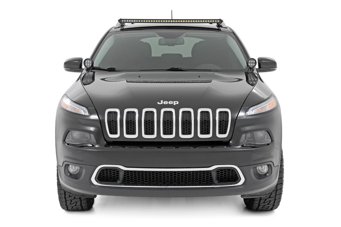 LED Light Kit | Roof Mount | 40" Black Single Row | Jeep KL (14-22)