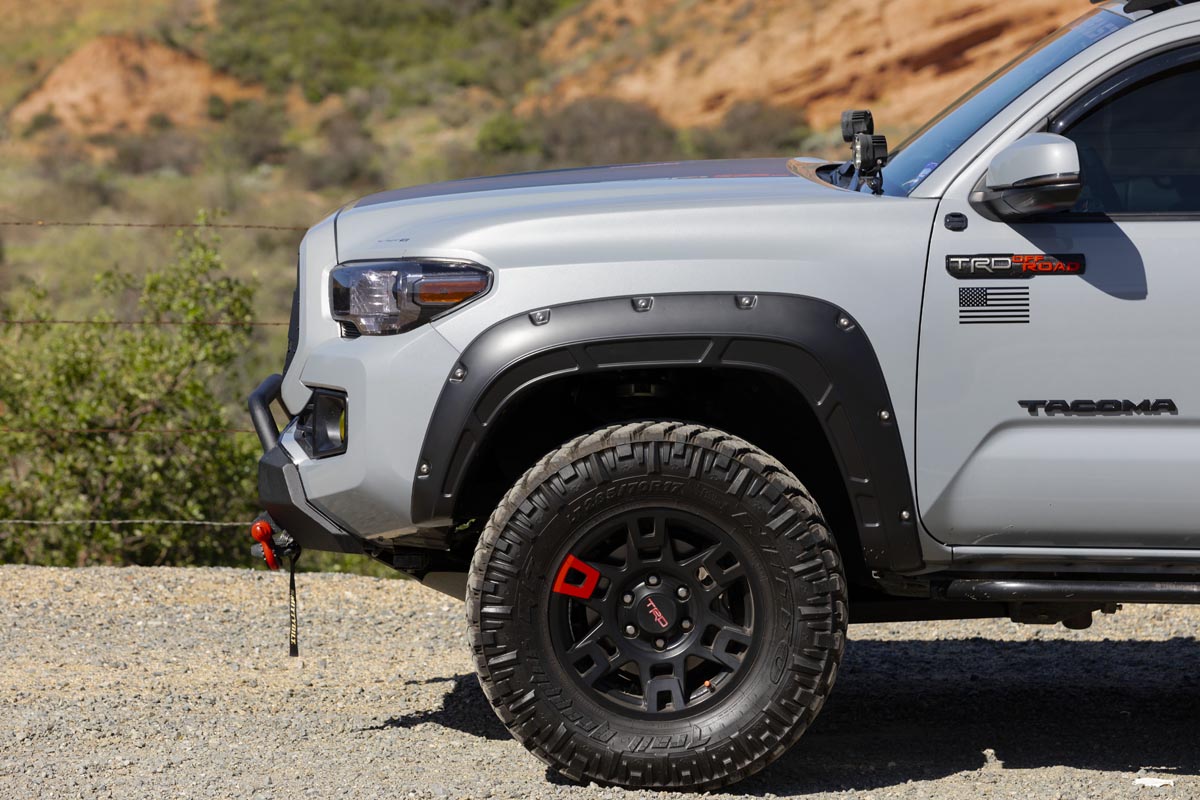 Defender Pocket Fender Flares | 1D6 Silver Sky Metallic | Toyota Tacoma (16-23)