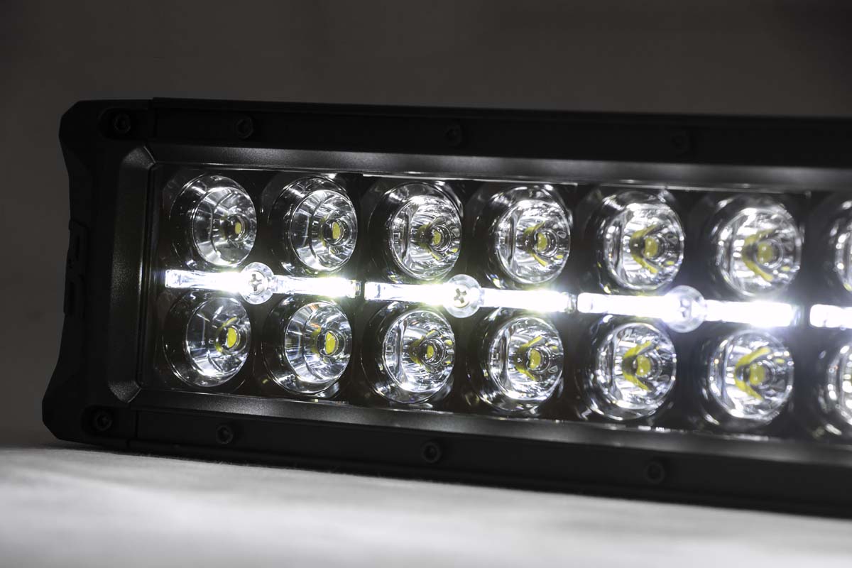 Black Series LED Light | 30 Inch | Dual Row | White DRL