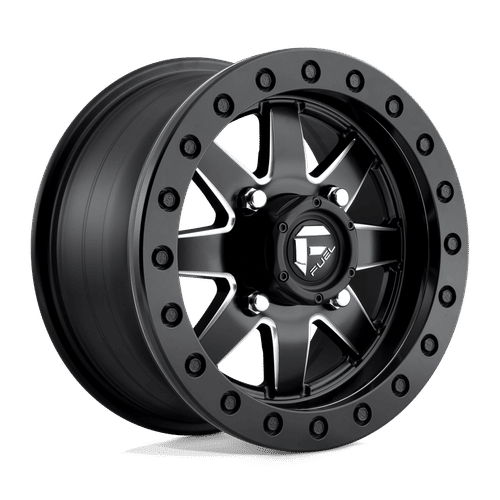 Fuel D938 MATTE BLACK MILLED 15x7 4x137 Wheels | Offset: 38 | Backspace: 5.5 | Bore: 110.1
