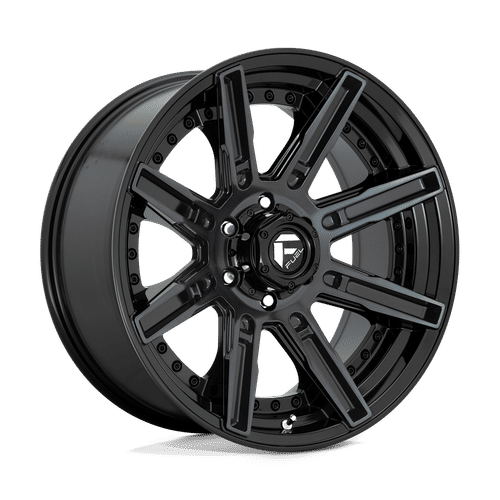 Fuel D708 GLOSS MACHINED DOUBLE DARK TINT 20x9 6x139.7 Wheels | Offset: 1 | Backspace: 5.04 | Bore: 106.1
