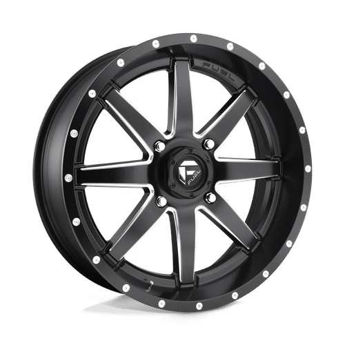 Fuel D538 MATTE BLACK MILLED 20x7 4x137 Wheels | Offset: 13 | Backspace: 4.51 | Bore: 110.1