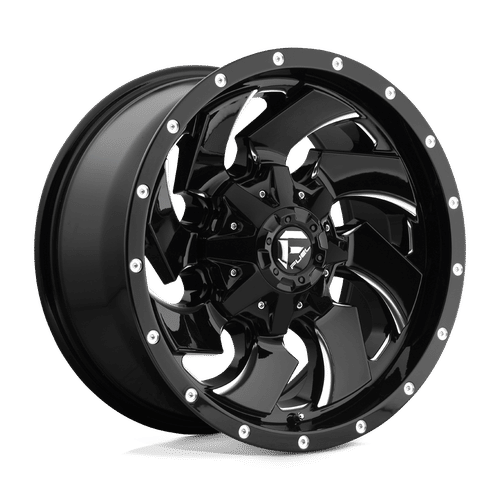 Fuel D574 GLOSS BLACK MILLED 20x9 8x180 Wheels | Offset: 20 | Backspace: 5.79 | Bore: 124.2