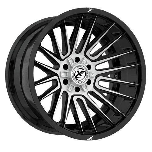 XF OFFROAD XF-234 Gloss Black Machined 22x12 6x135/6x139.7 Wheels | Offset: -44 | Backspace: nan | Bore: 106.4
