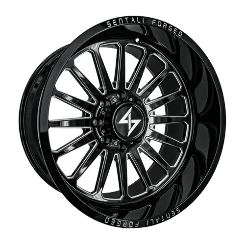 Sentali Forged SF-2 Gloss Black Milled 26x14 5x127 Wheels | Offset: -76 | Backspace: 4.5 | Bore: 71.5