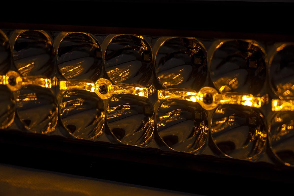 Chrome Series LED Light | 20 Inch | Dual Row | Amber DRL