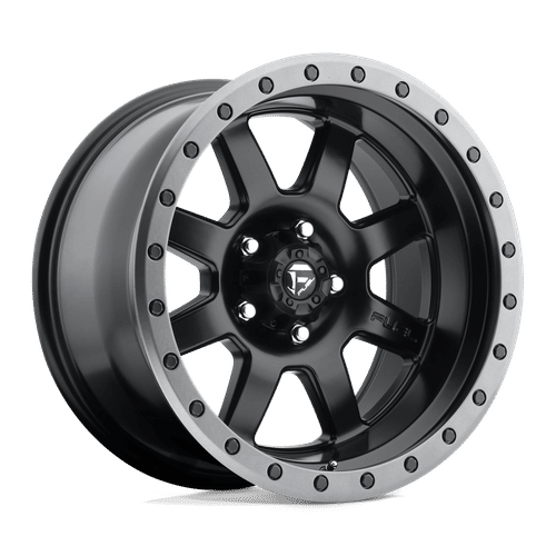 Fuel D551 MATTE BLACK GUN METAL RING 18x10 5x127 Wheels | Offset: -24 | Backspace: 4.56 | Bore: 78.1