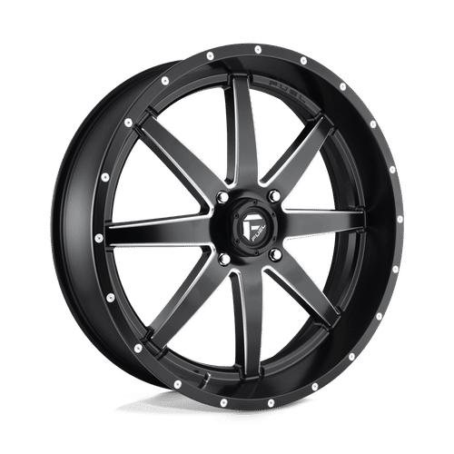 Fuel D538 MATTE BLACK MILLED 24x7 4x156 Wheels | Offset: 13 | Backspace: 4.51 | Bore: 132