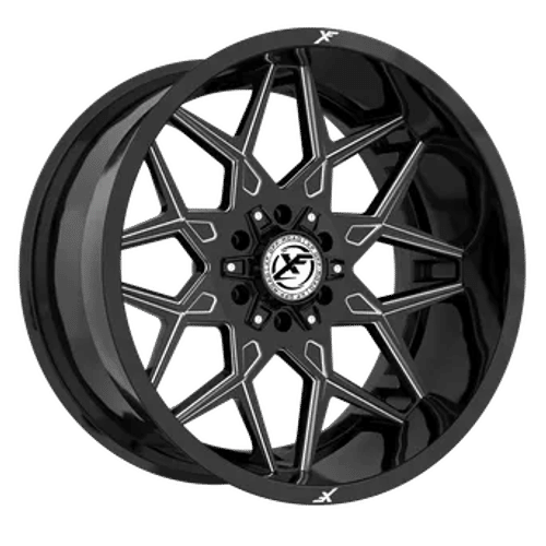 XF OFFROAD XF-238 Gloss Black Milled 20x10 8x165.1/8x180 Wheels | Offset: -12 | Backspace: nan | Bore: 125.2