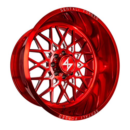 Sentali Forged SF-5 Red Milled 24x12 5x127 Wheels | Offset: -44 | Backspace: 4.75 | Bore: 71.5