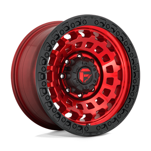 Fuel D632 CANDY RED BLACK BEAD RING 17x9 6x139.7 Wheels | Offset: 1 | Backspace: 5.04 | Bore: 106.1