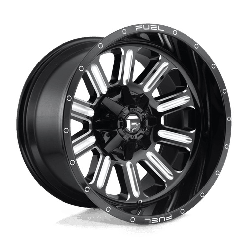 Fuel D620 GLOSS BLACK MILLED 20x10 5x139.7/5x150 Wheels | Offset: -18 | Backspace: 4.79 | Bore: 110.1