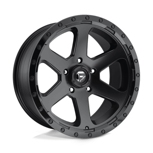 Fuel D589 MATTE BLACK GLOSS BLACK LIP 18x9 5x127 Wheels | Offset: -12 | Backspace: 4.53 | Bore: 78.1