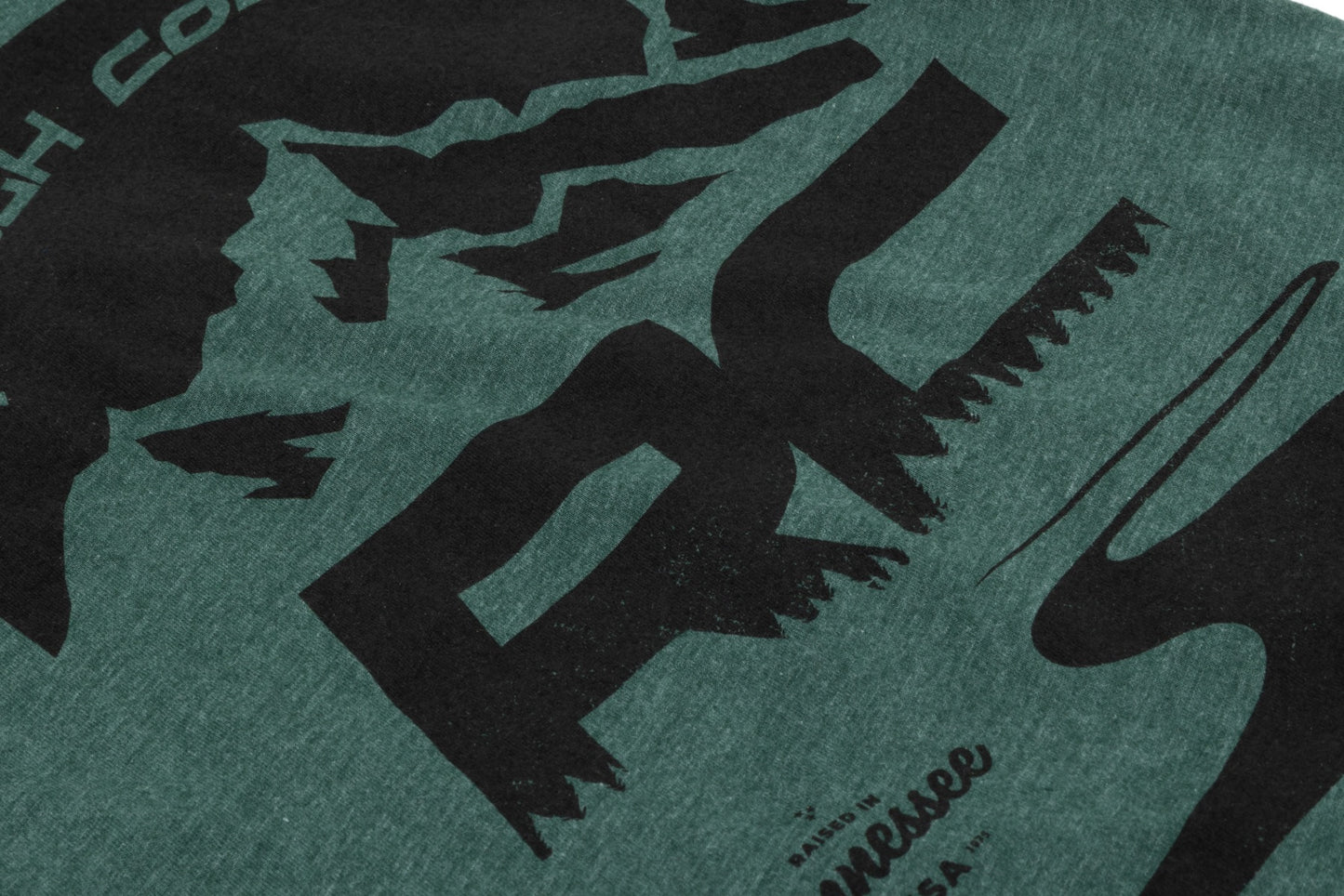 Rough Country T-Shirt | RC Mountains | Forest Green | 2XL