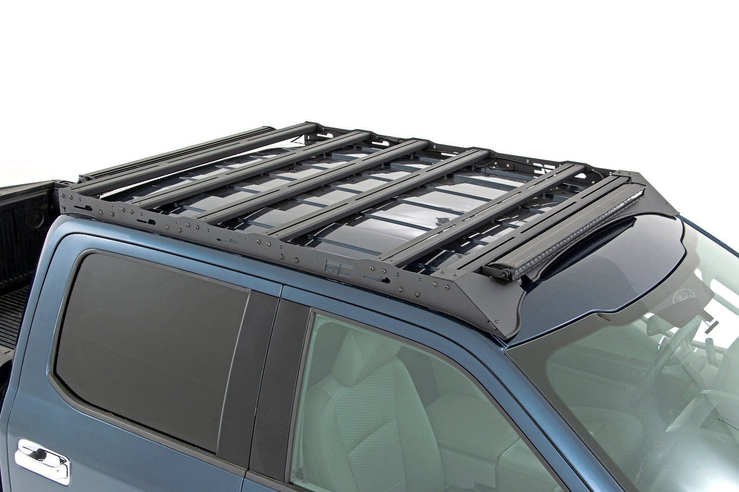 Roof Rack | FR & RR 40 Inch Single Row BLK LEDs | Ford F-150 (15-18)