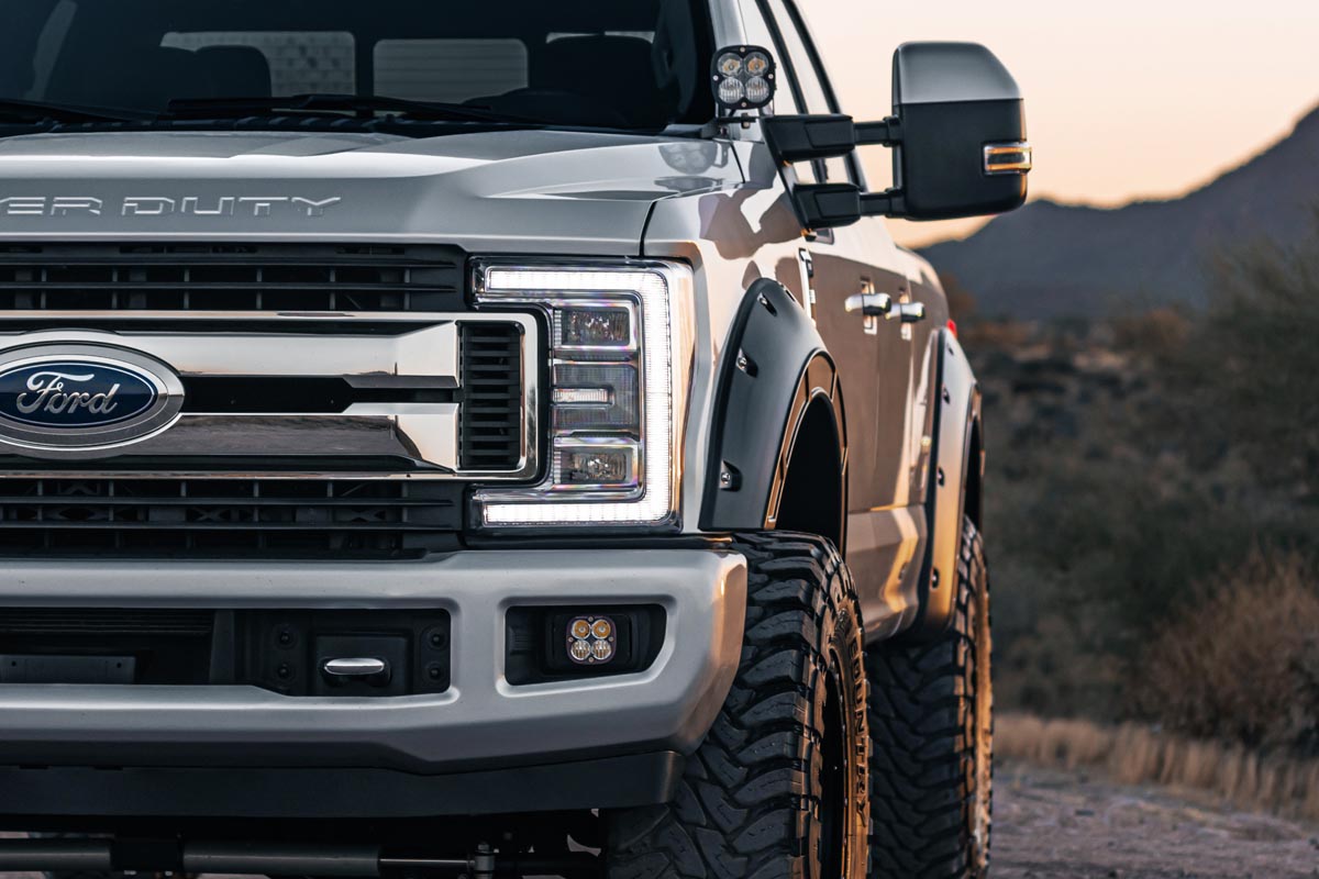 Defender Pocket Fender Flares | J7 Magnetic Gray | Ford F-250/F-350 Super Duty (17-22)