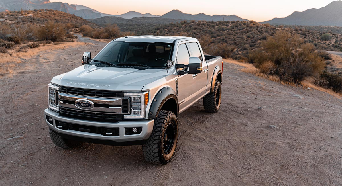 Defender Pocket Fender Flares | Z1 Oxford White | Ford F-250/F-350 Super Duty (17-22)