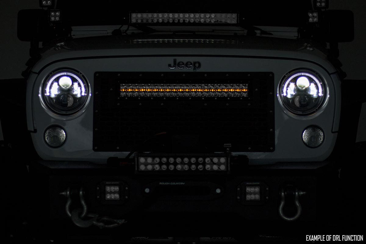 Chrome Series LED Light | 20 Inch | Dual Row | Amber DRL