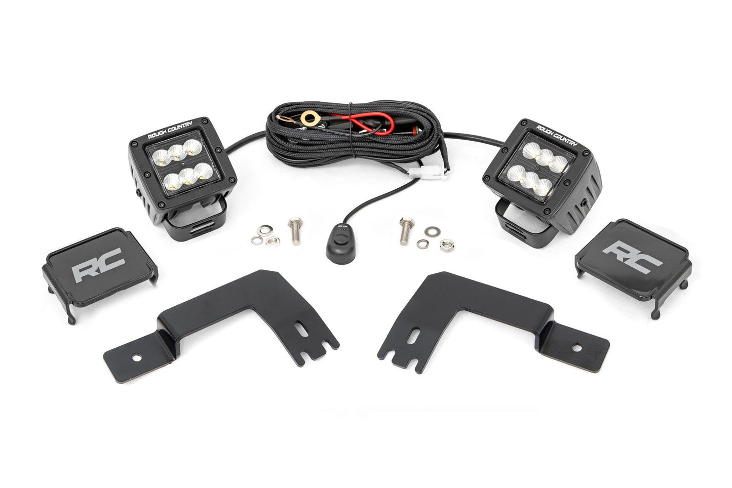 LED Light | Under Bed Mount | 2" Black Pair | Flood | Polaris Xpedition ADV-5
