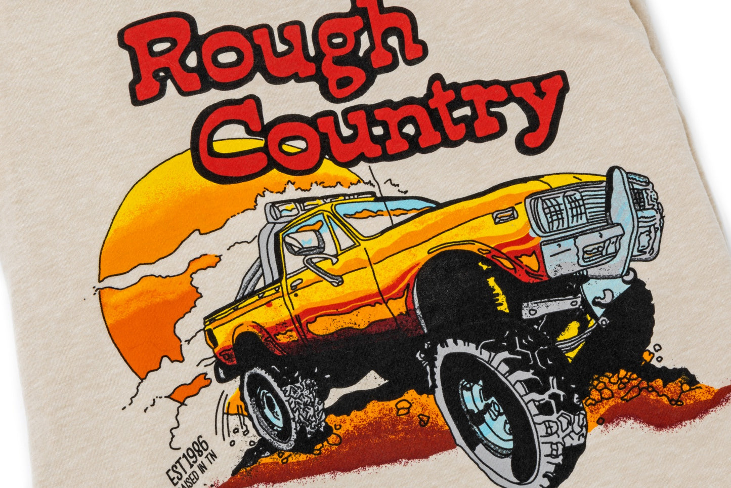 Rough Country T-Shirt | Throwback | Cream | SM