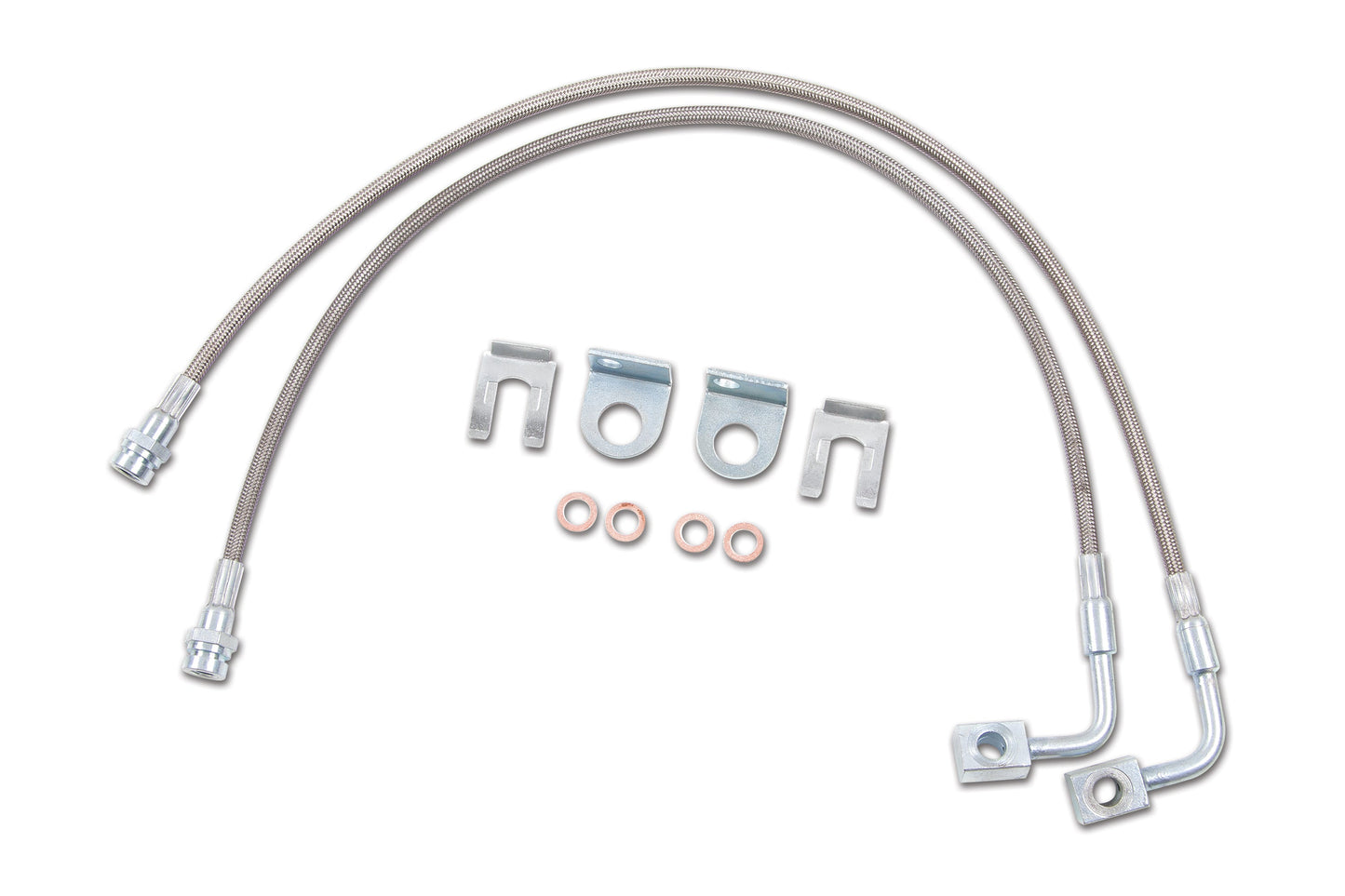 Front Brake Lines | Fits 4-6\\" Lift | Jeep Wrangler JK (07-18)