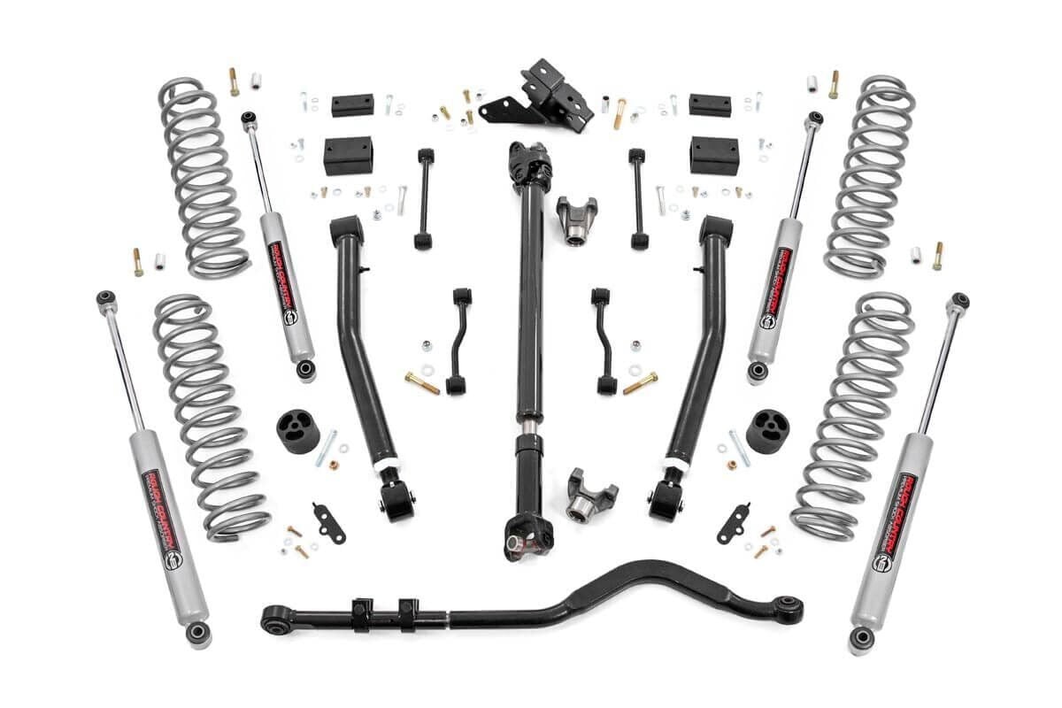 3.5 Inch Lift Kit | Adj Lower | FR D/S | Jeep Wrangler JL Rubicon (18-23) - Off Road Canada