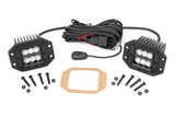 Black Series LED | 2" Pair | Flood | Flush Mount - Off Road Canada