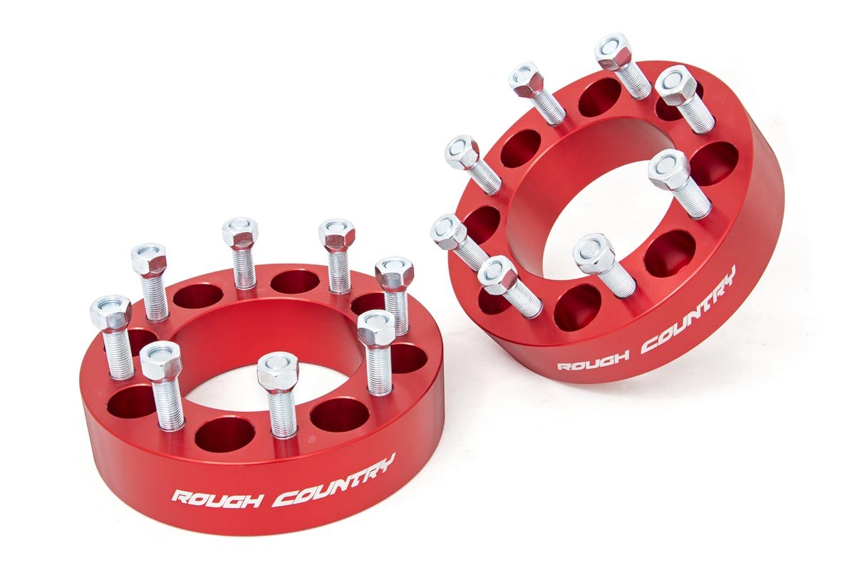 2 Inch Wheel Spacers | 8x6.5 | Red | Ram 2500/3500 4WD (2010-2011) - Off Road Canada