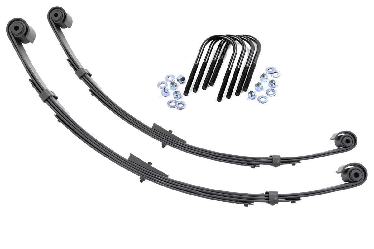 Rear Leaf Springs | Military Wrap | 4" Lift| Pair | Jeep Wrangler YJ (87-95) - Off Road Canada