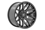 Rough Country 95 Series Wheel | Machined One-Piece | Gloss Black | 22x10 | 6x5.5 | -25mm - Off Road Canada