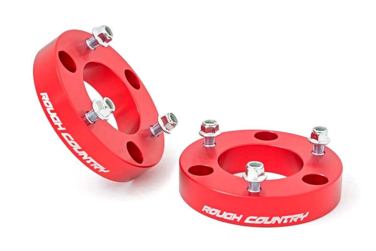 2 Inch Leveling Kit | Red Spacers | Nissan Titan 2WD/4WD (04-23) - Off Road Canada