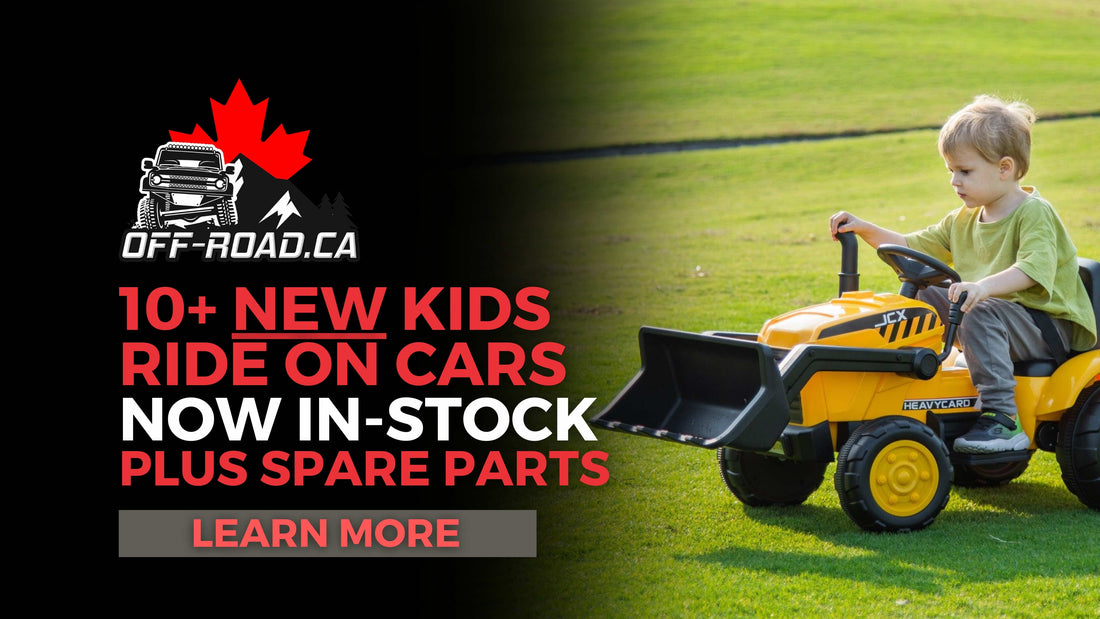 10+ New Kids Ride On Cars Now in-Stock Plus Spare Parts!